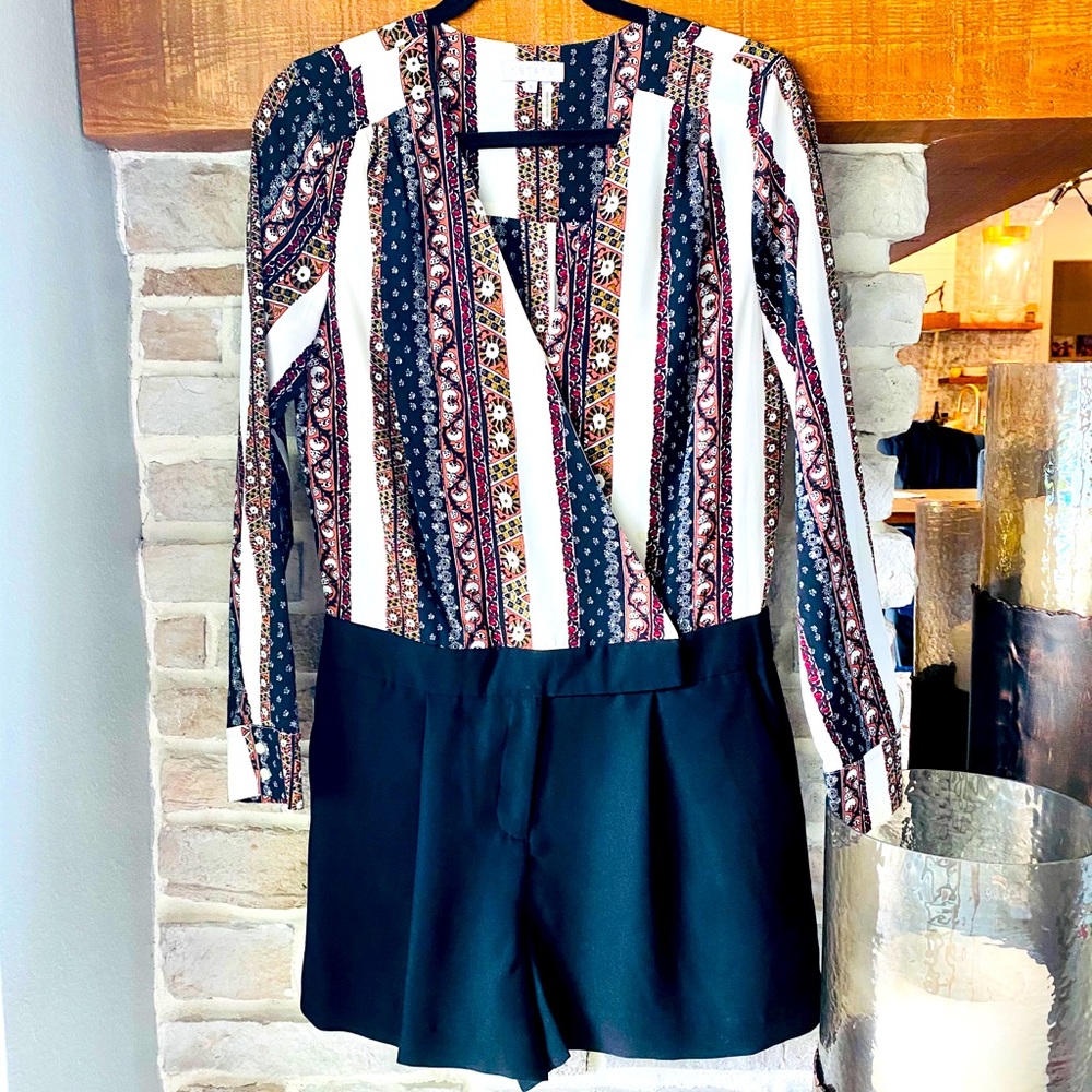 Short suit romper